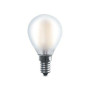 LED SFERA  4W E14 2700K  470 LM FILAM SATIN