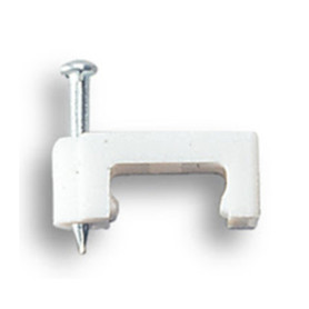 FISSACAVI PVC PIATTO C\CHIODO  8 MM CONF. 25 PZ