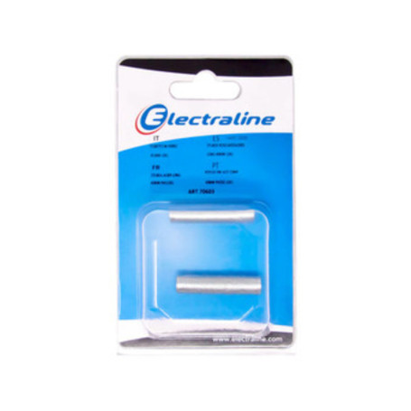 TUBO FILETTATO P\LAMPADARI  40 MM BL 2 PZ