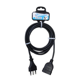 PROLUNGA LINEARE 5 M SEZ 3X1 16A BIPASSO NERO