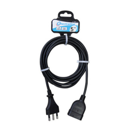 PROLUNGA LINEARE 5 M SEZ 3X1 16A BIPASSO NERO