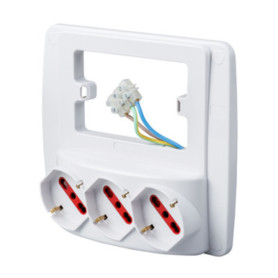 ROSI 94132 MULTIPRESA DA PARETE SMART 3PR BIP-SC