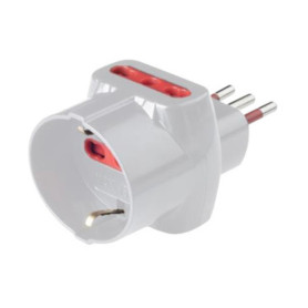 ROSI 78045 ADATTATORE TRIPLO 10A 2PR BIP +1 SCHU C\LIMIT