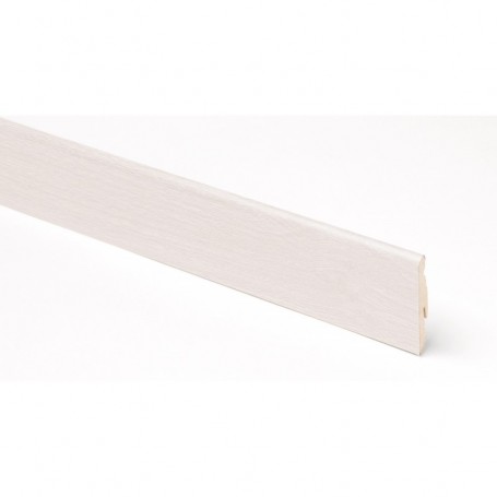 BATTISCOPA ROVERE BIANCO   MDF CM.240X5