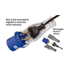 ROSI 1820 ADATTATORE INDUSTRIALE SPINA SCH IP44