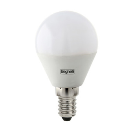 BEGHELLI LED SFERA E14  5W 56819 FRED 6500K* PLAST