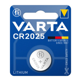 VARTA BATTERIA A BOTTONE CR2025 LITIO  BL 1 PZ