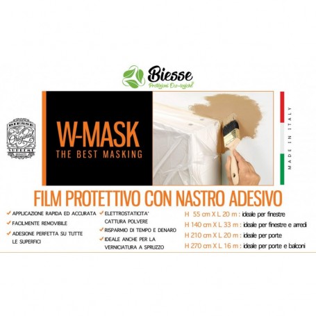 W-MASK FILM PROTETT.+NASTRO ISOL. CM270X16MT