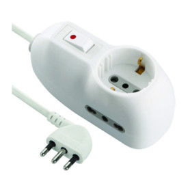 MULTIPRESA 2P BIP+1 SCHUKO 10A C\INT SICUR FIG.7