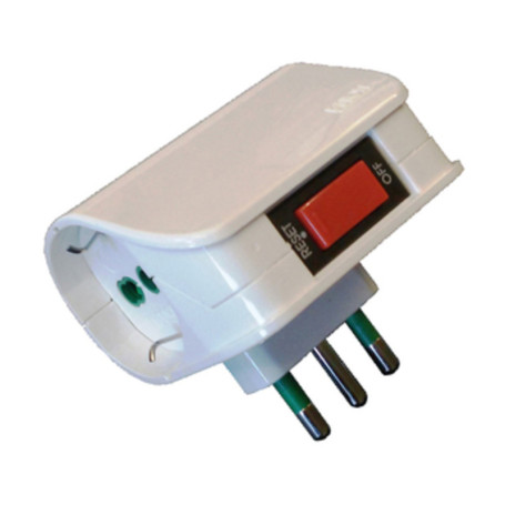 FME 87.310 ADATTATORE 10A 2P BIP SCH C\INTER SICUR