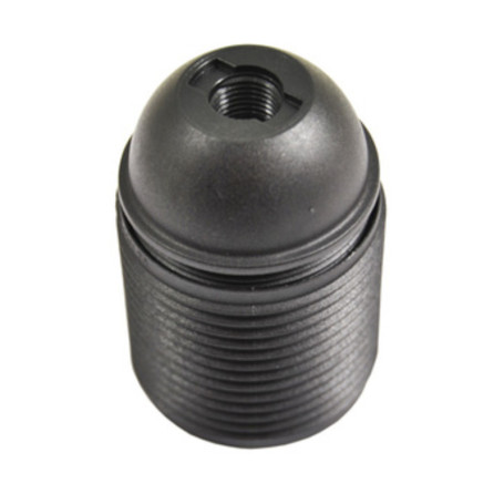 PORTALAMPADA NERO E27 FILETTATO