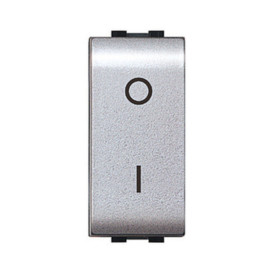LIFE 4009 TEC INTERRUTTORE BIPOLARE ARGENTO SATIN