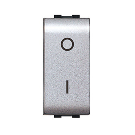 LIFE 4009 TEC INTERRUTTORE BIPOLARE ARGENTO SATIN