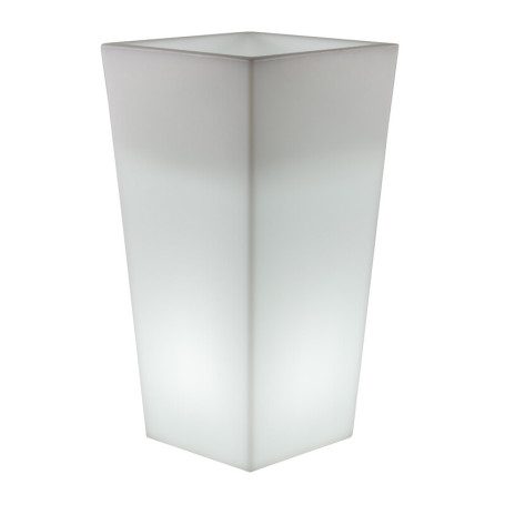 VASO SOLARE MELISA LED 30X30XH60 CM RGB C\TELECOM