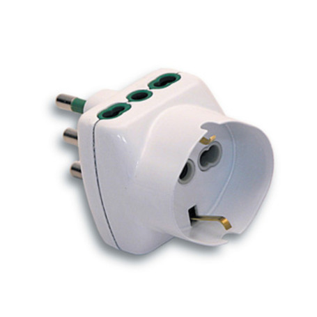 FME 87.240 BL ADATTATATORE 16A 2P+T 2 BIPAS SCHUKO