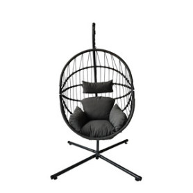 C POLTRONA SOSPESA AURA ACCIAIO POLYRAT 108X192CM