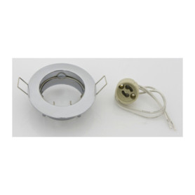 FARETTO INCASSO FISSO P\LED GU10 CROMO