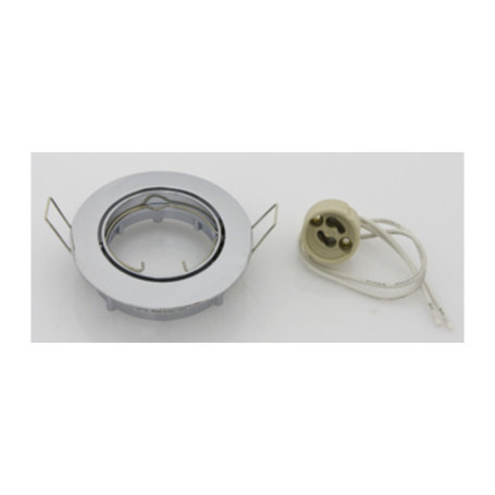 FARETTO INCASSO ORIENTAB P\LED GU10 CROMO