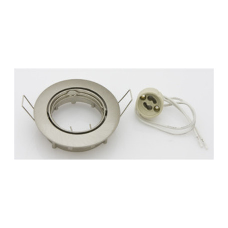 FARETTO INCASSO ORIENTAB P\LED GU10 NIKEL SAT