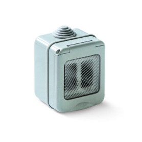 CASSETTA TONDO DA PARETE P\ESTERNO 2P IP55