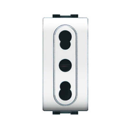 LIFE 4045 WH PRESA BIVALENTE BIANCO