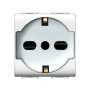 LIFE 4050 WH PRESA SCHUKO BIPASSO BIANCO