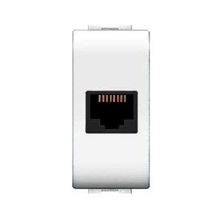 LIFE 4084 WH PRESA TELEFONICA RJ11 PLUG 6\4A BIANCO