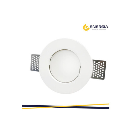 FARETTO INCASSO IN GESSO TONDO D.120 C\VETRO