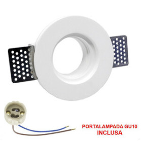 FARETTO IN GESSO D.100 TONDO GU10