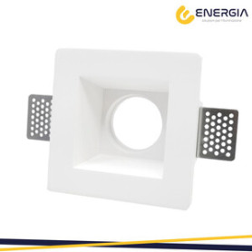 FARETTO IN GESSO 120X120MM QUADRATO GU10