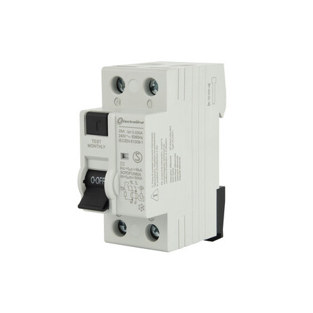 INTERRUTTORE DIFFERENZIALE 30MA 25A 6KA TIPO AC
