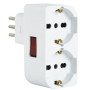 ADATTATORE SPINA 10A  2 PRESE UNIV. SALVASP C\INT.