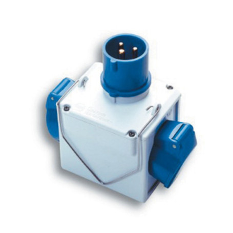 FME 73.110 ADATTATORE CEE 16A 2 PRESE 220V IP44