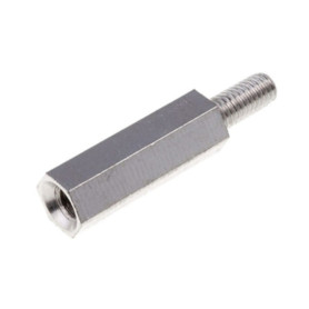 DISTANZIATORE ESAGONALE M F ACCIAIO D 8X50 MM DISTANZIATORE ESAGONALE M F ACCIAIO D 8X50 MM