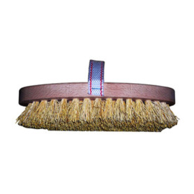 BRUSCA IN FIBRA NATURALE C\SUPPORTO IN LEGNO