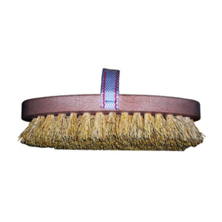 BRUSCA IN FIBRA NATURALE C\SUPPORTO IN LEGNO