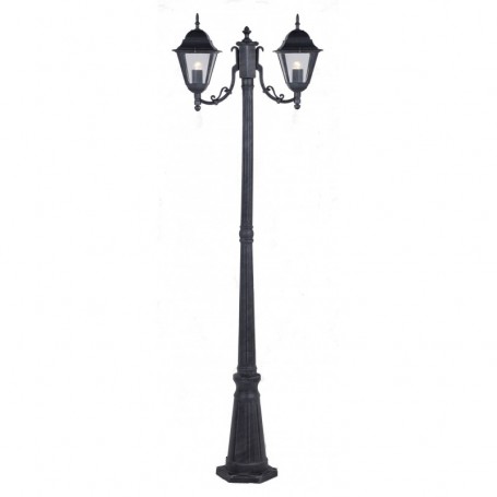LAMPIONE "NEW YORK" H CM.200 A 2 LUCI GRIGIO