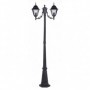 LAMPIONE "NEW YORK" H CM.200 A 2 LUCI GRIGIO