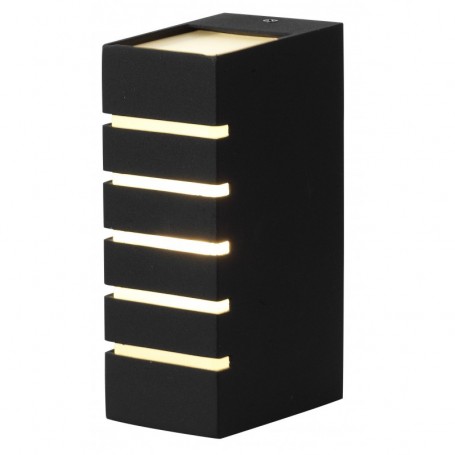 PLAFONIERA A PARETE MOD. 413  COL. NERO