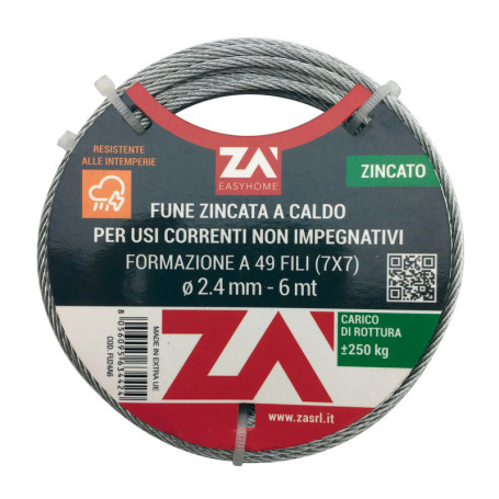 FUNE ACCIAIO ZINCATO 42F D 1