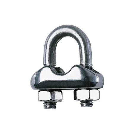 MORSETTO ACCIAIO INOX P\FUNE D 5 MM