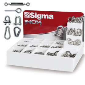 ESPOSITORE DA BANCO C\400 ACCESSORI INOX