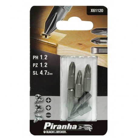 PIRANHA X61120 6 INSERTI MM.25 ASS.