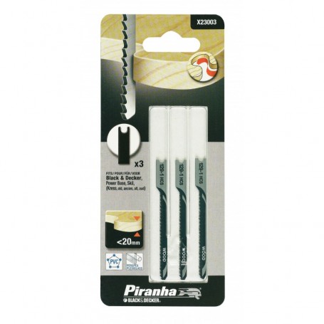 PIRANHA X23003 3 LAME LEGNO FRESATE T CURVO
