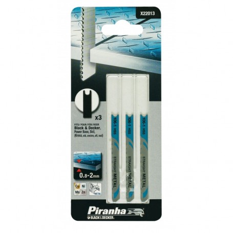 PIRANHA X22013 3 LAME METALLO FRESATE T FINE
