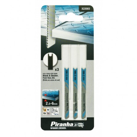 PIRANHA X22003 3 LAME METALLO FRES.T GROSSO