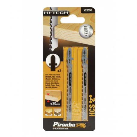 PIRANHA X25552 2 LAME LEGNO T FINE BAION