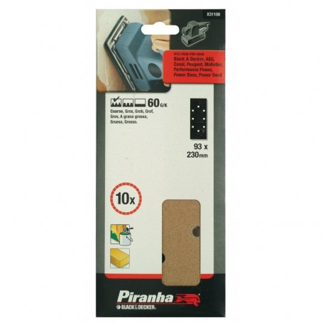 PIRANHA X31100 10 FOGLI FOR.B+D 93X230 GR.60