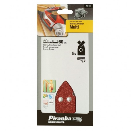 PIRANHA X31437 5 FOGLI X MULTILEV.PUNTA GR.60