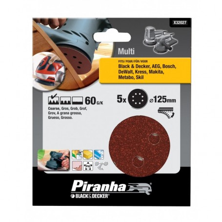 PIRANHA X32027  5 DISCHI ROTORB. 125 GR.60